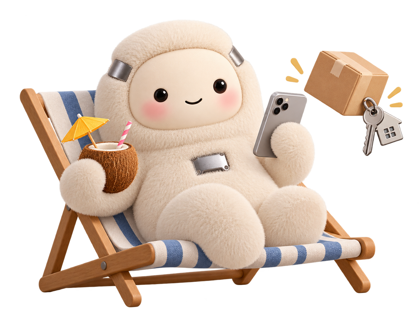 AI agent relaxing while the sale runs automatically