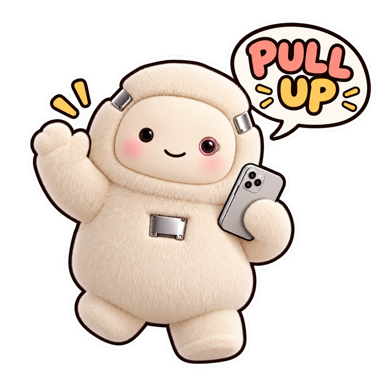 PULL UP sticker