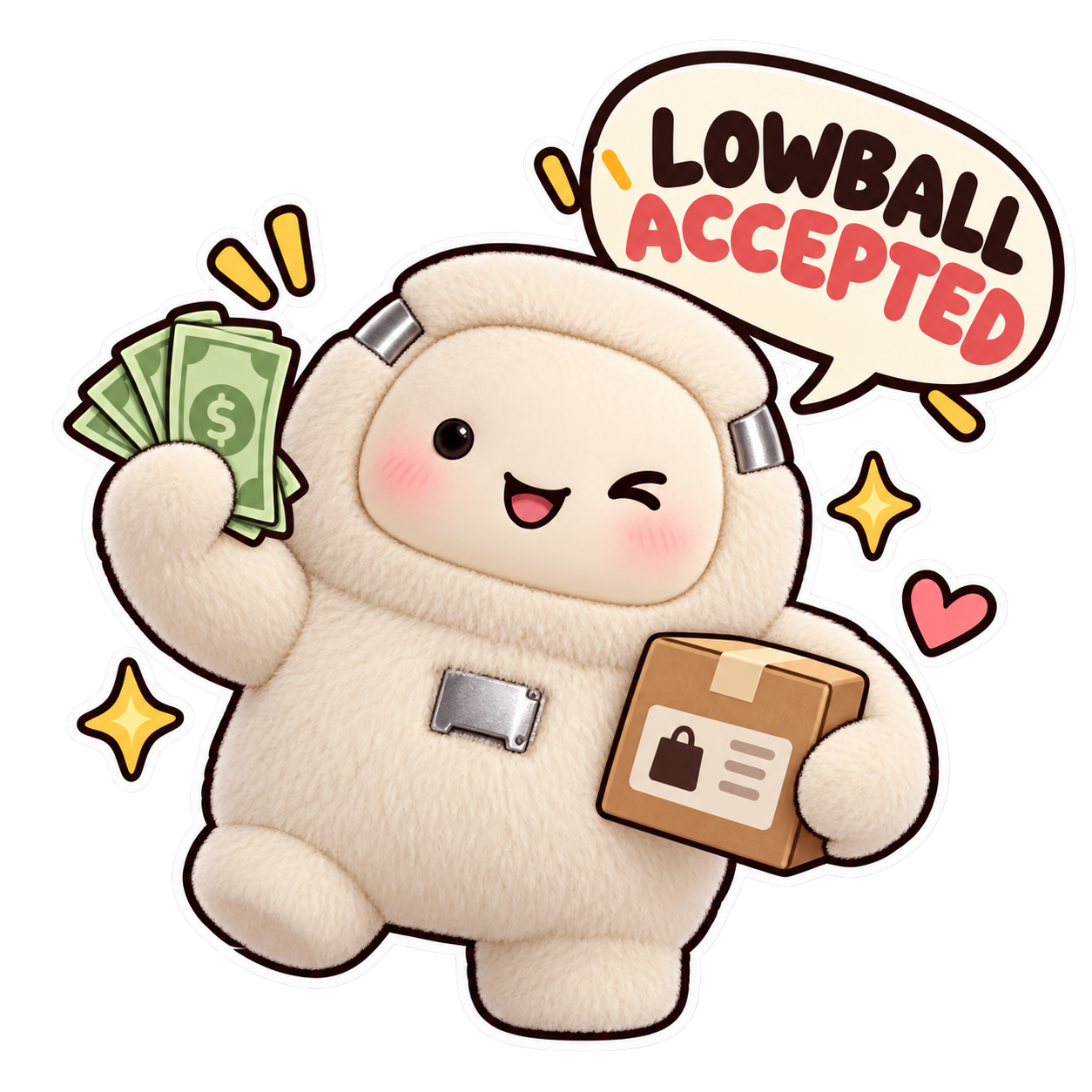 LOWBALL ACCEPTED sticker